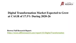 digital transformation market expected to grow