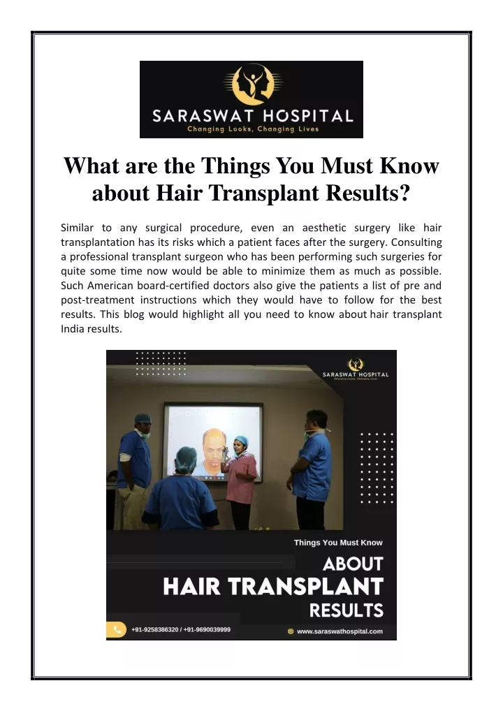 what are the things you must know about hair