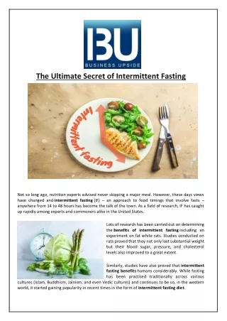 the ultimate secret of intermittent fasting