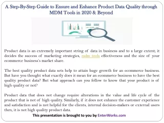 a step by step guide to ensure and enhance
