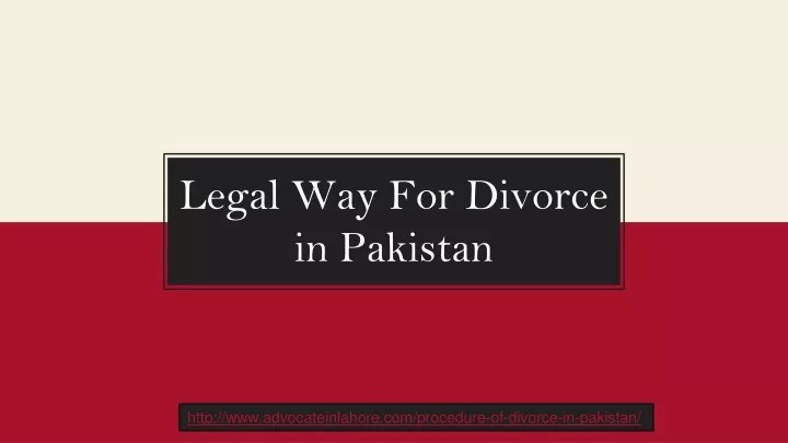 legal way for divorce in pakistan