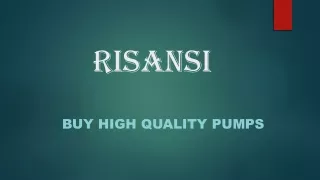 Indian Pump Manufacturers Company - RISANSI