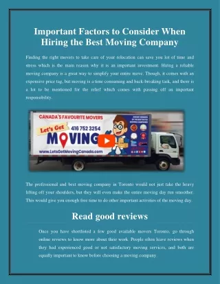 important factors to consider when hiring