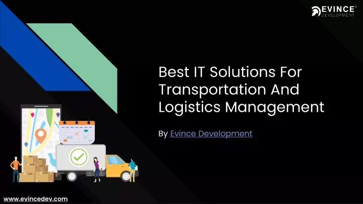 best it solutions for transportation and logistics management