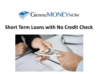 Short Term Loans in Canada With No Credit Check