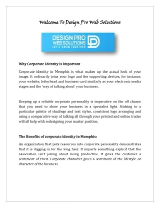 Why Corporate Identity is Important