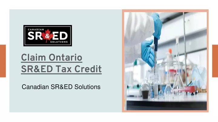 claim ontario sr ed tax credit