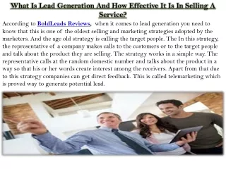 what is lead generation and how effective