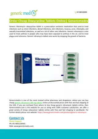 Order Cheap Vibramycin Online