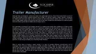 trailer manufacturer