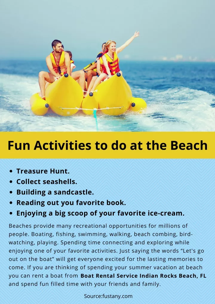 fun activities to do at the beach