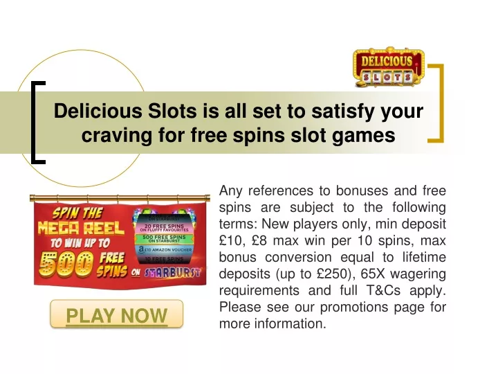 delicious slots is all set to satisfy your craving for free spins slot games