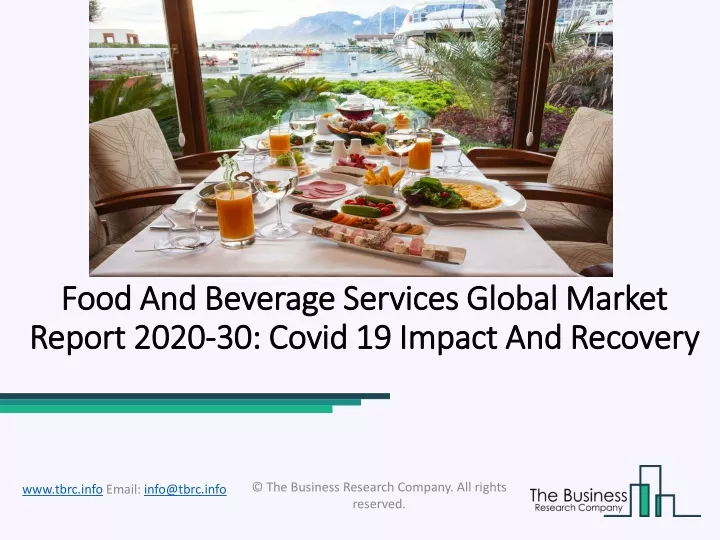 food and beverage services global market report 2020 30 covid 19 impact and recovery