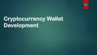 cryptocurrency wallet development