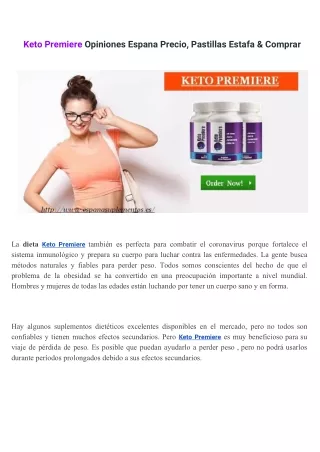 Keto Premiere Opiniones Espana Precio, Pastillas Estafa & Comprar