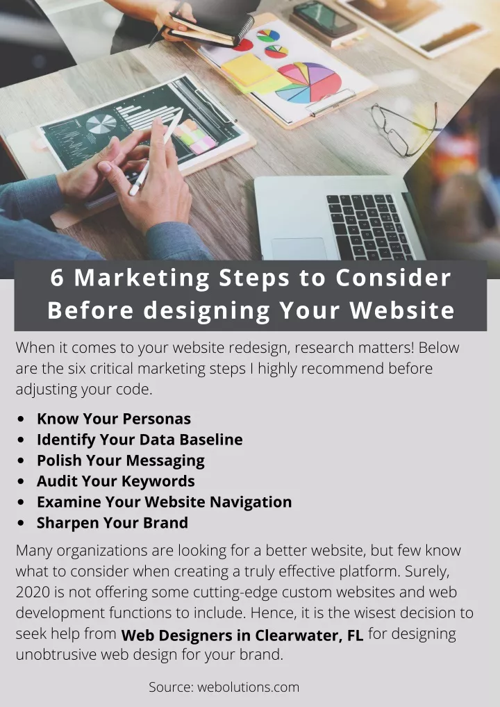 6 marketing steps to consider before designing