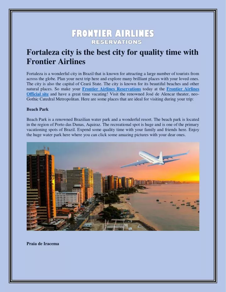 fortaleza city is the best city for quality time