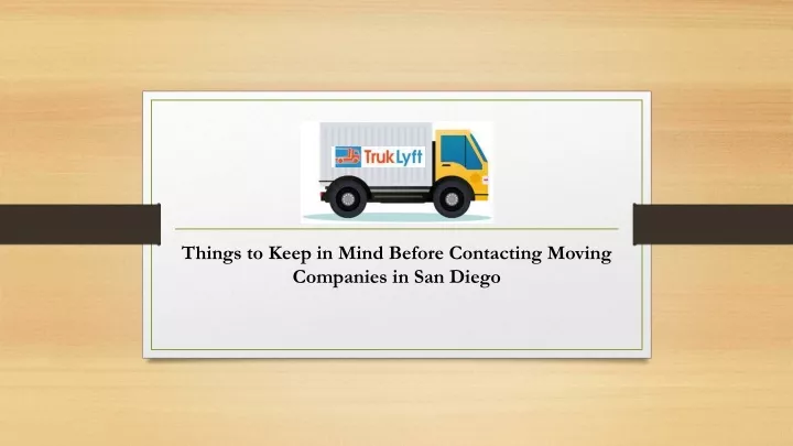 things to keep in mind before contacting moving companies in san diego