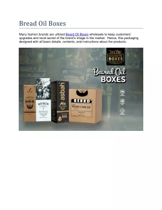 bread oil boxes