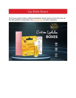 lip balm boxes