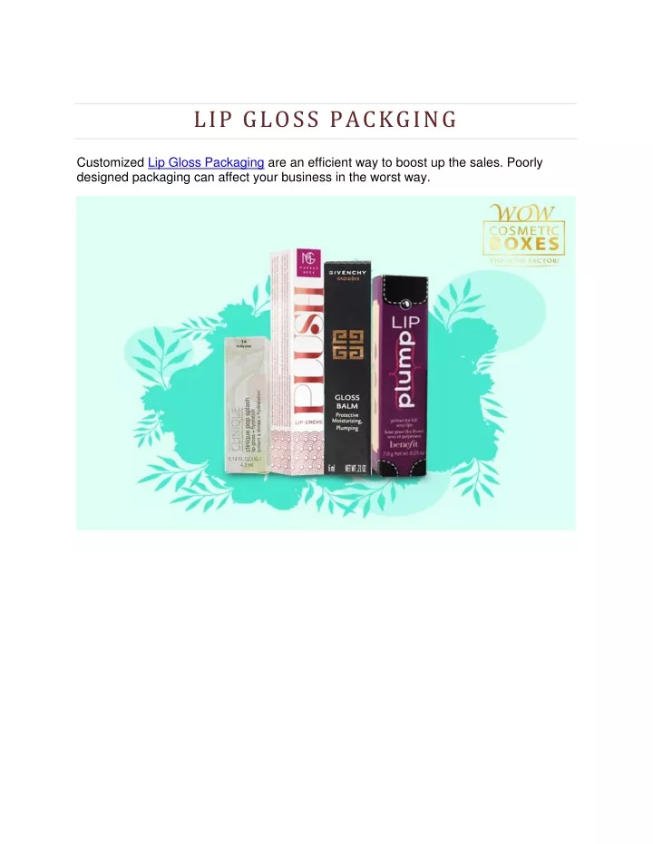 lip gloss packging