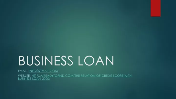 business loan email info@gmail com website https