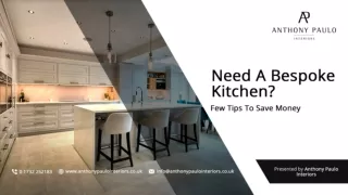 Need A Bespoke Kitchen? Few Tips To Save Money