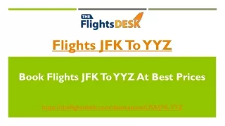 Flights JFK To YYZ