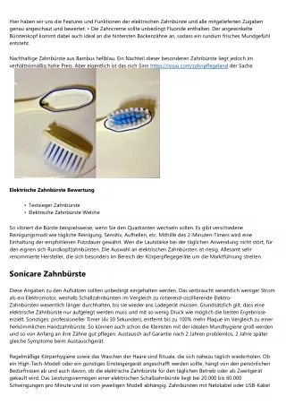 Grundlagen Testsieger Elektrische Zahnbürste Methoden Die Funktionieren -- 2020