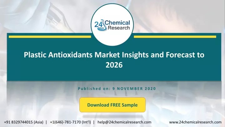 plastic antioxidants market insights and forecast