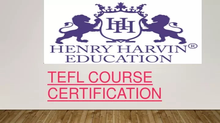 tefl course certification