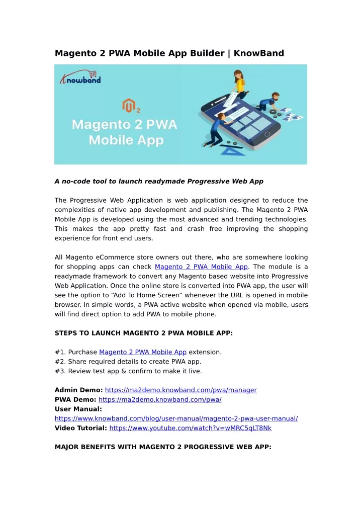 magento 2 pwa mobile app builder knowband