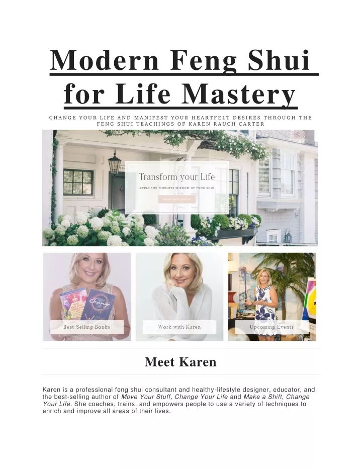 modern feng shui for life mastery