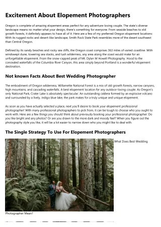 How Much Should You Be Spending on elopement photographer?