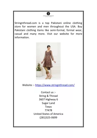 stringnthread com is a top pakistani online