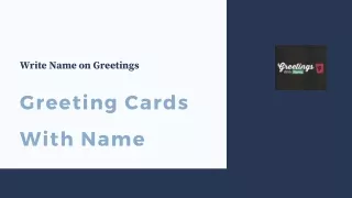 Greeting Cards With Name – Write Name on Greetings