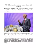 FTX CEO Second-largest Donor for Joe Biden in US Elections