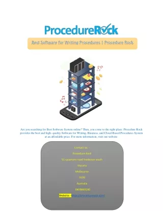 Best Software for Writing Procedures | Procedure Rock