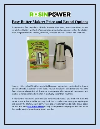 easy butter maker price and brand options