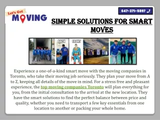 simple solutions for smart moves
