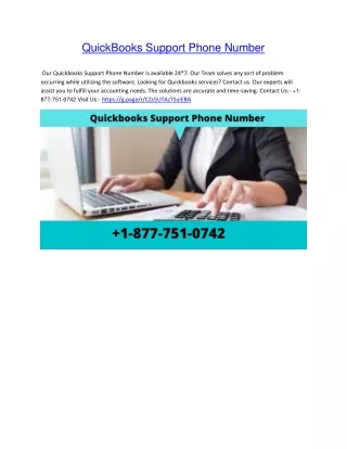 quickbooks support phone number