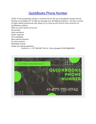 quickbooks phone number