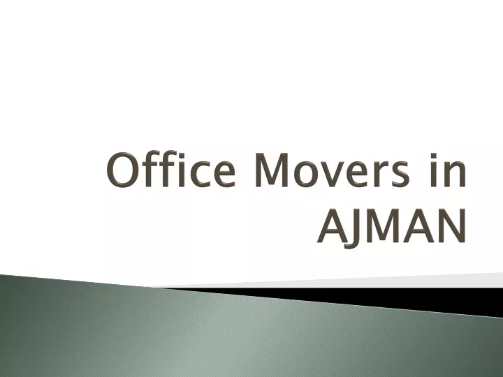 office movers in ajman