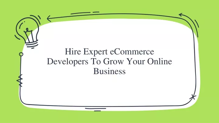 hire expert ecommerce developers to grow your online business