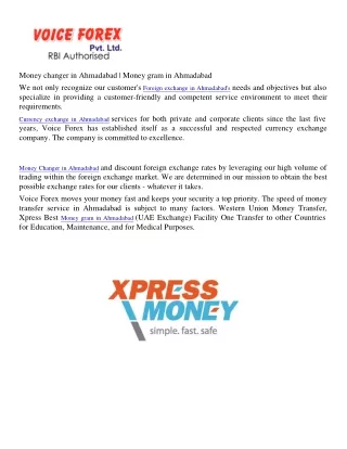 money changer in ahmadabad money gram
