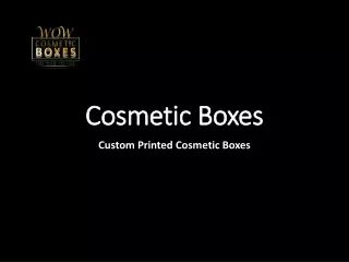 cosmetic boxes
