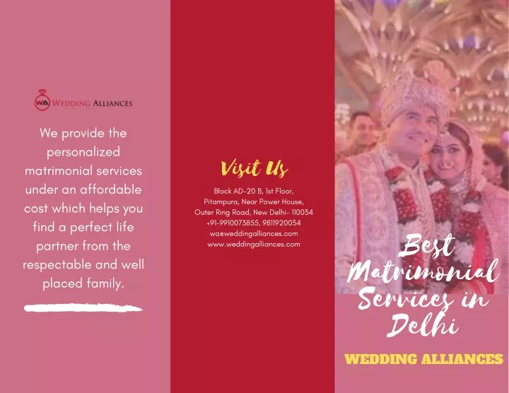 we provide the personalized matrimonial services