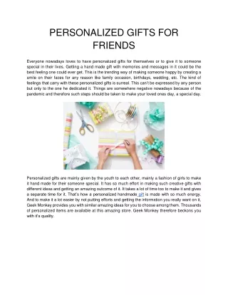 personalized gifts for friends