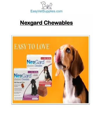 Nexgard Chewable Treatment For Dogs - Easyvetsupplies