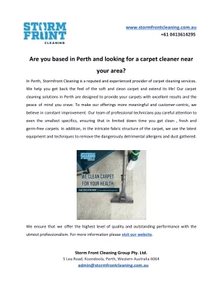 www stormfrontcleaning com au